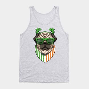 St Patricks Day Pug Lovers Art Tank Top